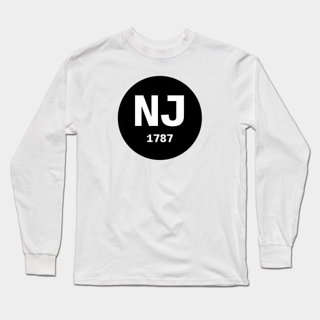 New Jersey | NJ 1787 Long Sleeve T-Shirt by KodeLiMe